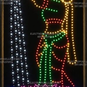 3ft x 8ft WOMAN WITH WATER ~1300 HOLES