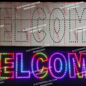 WELCOME LETTERS 2X8 FEET ~400 Holes